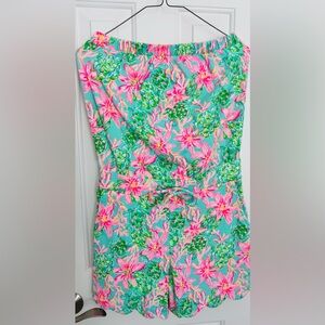 Lilly Pulitzer Pink and Green Floral Dress